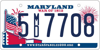 MD license plate 5MD7708