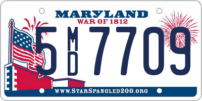 MD license plate 5MD7709
