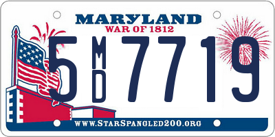 MD license plate 5MD7719