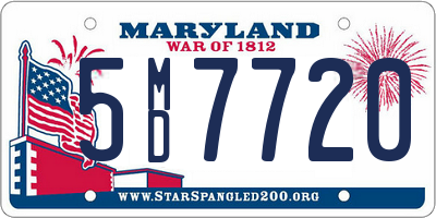 MD license plate 5MD7720