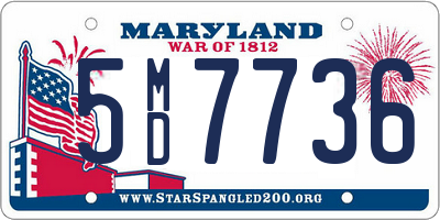 MD license plate 5MD7736