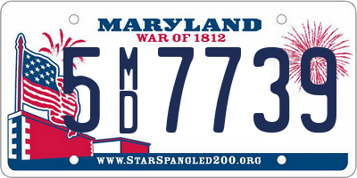 MD license plate 5MD7739