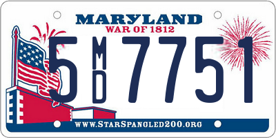 MD license plate 5MD7751