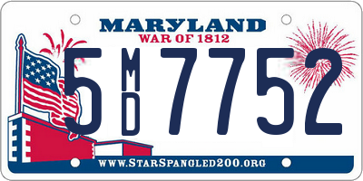 MD license plate 5MD7752