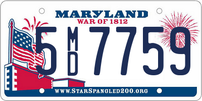 MD license plate 5MD7759