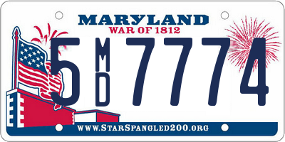 MD license plate 5MD7774