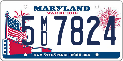 MD license plate 5MD7824