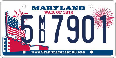 MD license plate 5MD7901