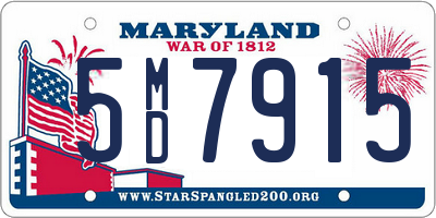 MD license plate 5MD7915