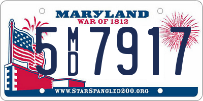 MD license plate 5MD7917