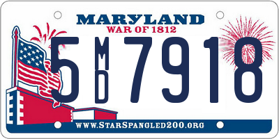 MD license plate 5MD7918