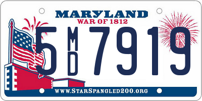 MD license plate 5MD7919