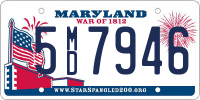 MD license plate 5MD7946