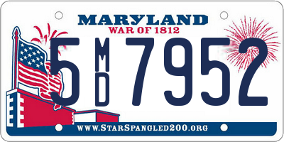 MD license plate 5MD7952