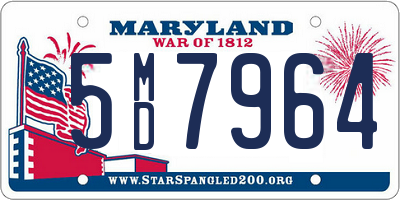 MD license plate 5MD7964