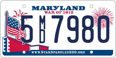 MD license plate 5MD7980