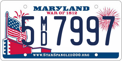 MD license plate 5MD7997