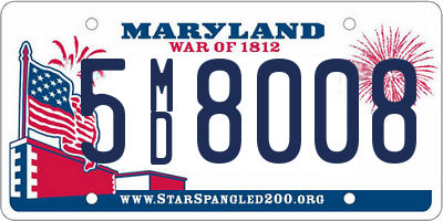 MD license plate 5MD8008