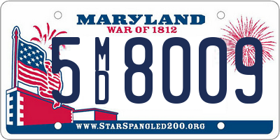 MD license plate 5MD8009