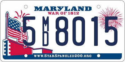 MD license plate 5MD8015