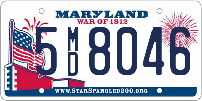 MD license plate 5MD8046