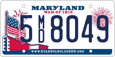 MD license plate 5MD8049