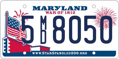 MD license plate 5MD8050