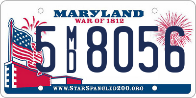 MD license plate 5MD8056