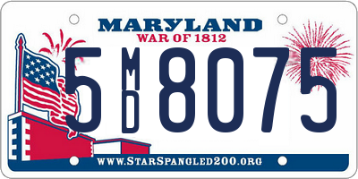 MD license plate 5MD8075