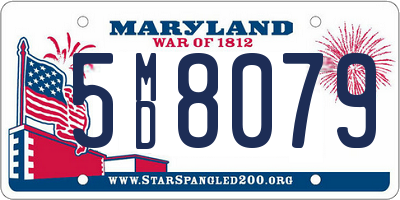 MD license plate 5MD8079