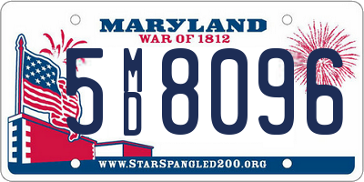 MD license plate 5MD8096