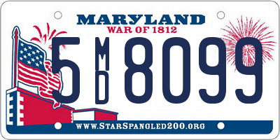 MD license plate 5MD8099