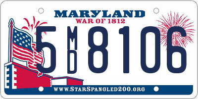 MD license plate 5MD8106