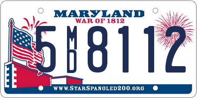 MD license plate 5MD8112