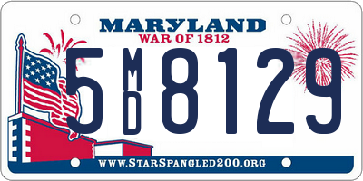 MD license plate 5MD8129