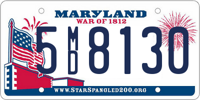 MD license plate 5MD8130