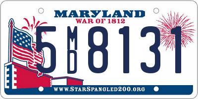 MD license plate 5MD8131