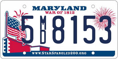 MD license plate 5MD8153