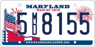 MD license plate 5MD8155