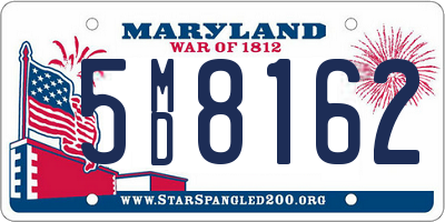 MD license plate 5MD8162