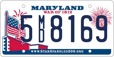 MD license plate 5MD8169