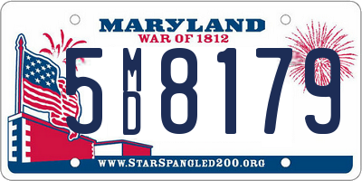 MD license plate 5MD8179