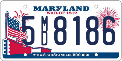 MD license plate 5MD8186