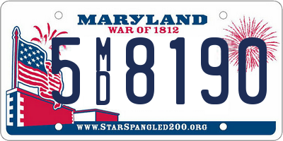 MD license plate 5MD8190