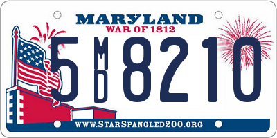 MD license plate 5MD8210