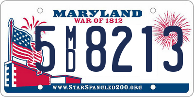 MD license plate 5MD8213