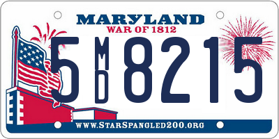 MD license plate 5MD8215