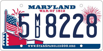 MD license plate 5MD8228