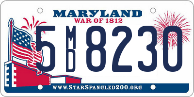 MD license plate 5MD8230