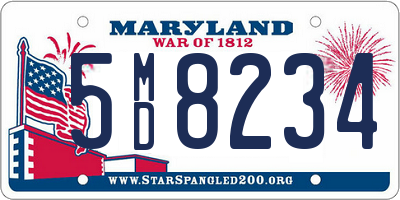 MD license plate 5MD8234